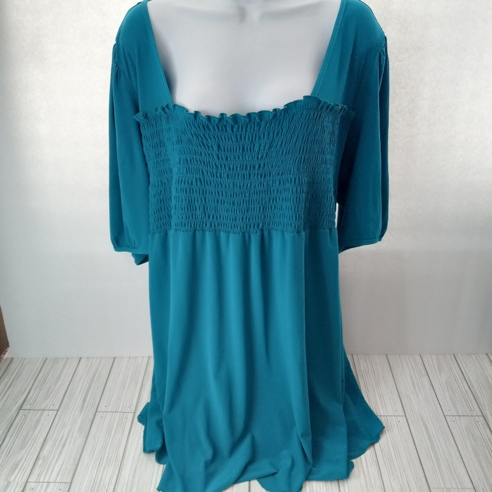 Lane Bryant Venezia Smock Blouse